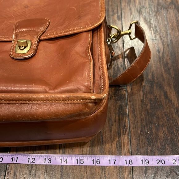 Authentic Coach Prescott Diplomat Briefcase Bag brown in good condition - Picture 9 of 16